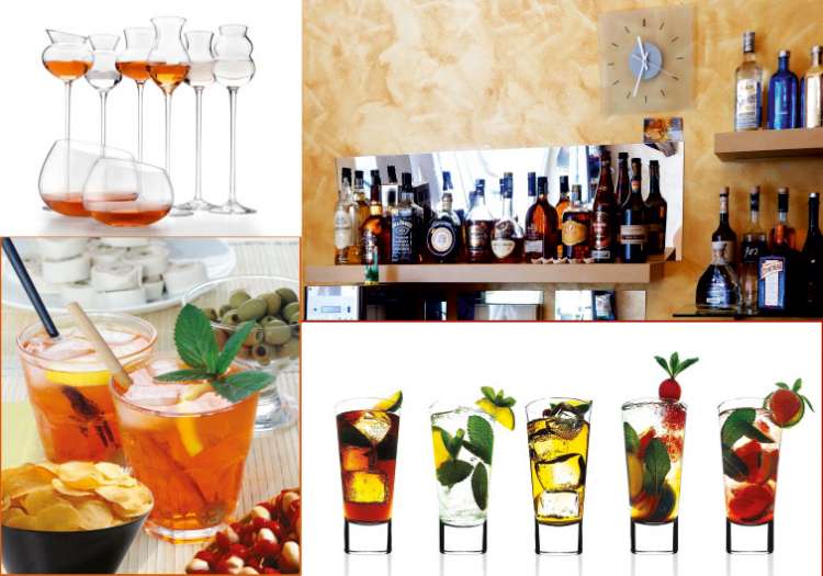 Aperitivi, Cocktails, Distillati, Acquaviti e Brandy